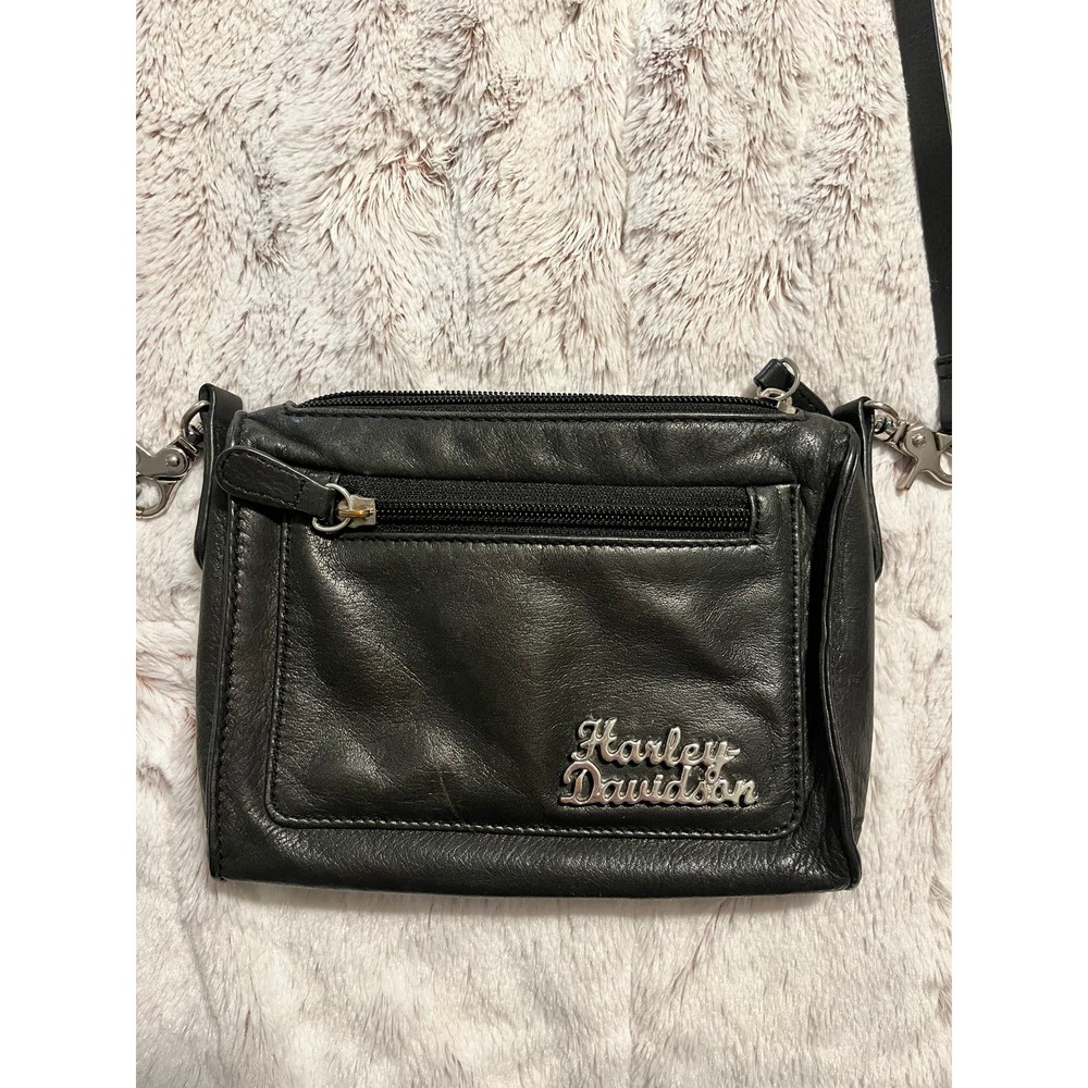 Harley-Davidson Black Leather Crossbody purse